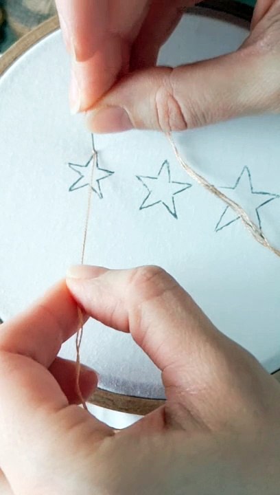 Tutoriel de broderie, 3 façons de broder les étoiles, diy simple
