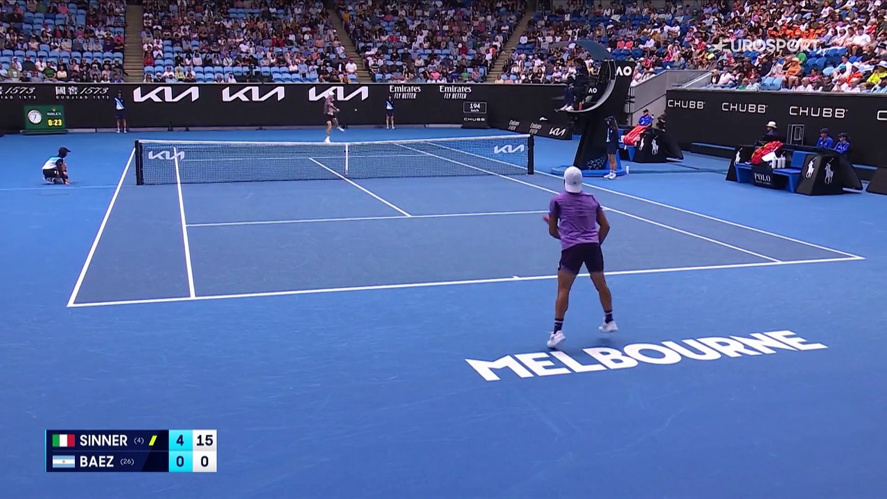 Baez n'a pas pesé bien lourd face à Sinner : le résumé