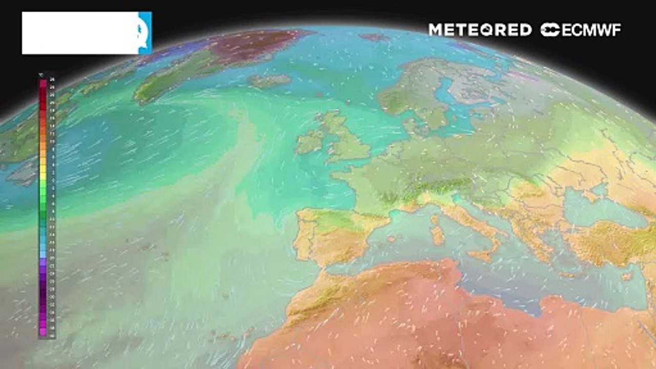 Forte anticiclone em crista a caminho de Portugal continental