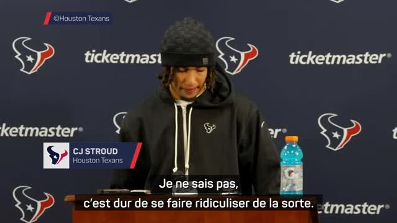 Texans - CJ Stroud : "C'est dur de se faire ridiculiser de la sorte"
