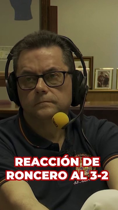 Reacción de Roncero a la remontada del Real Madrid