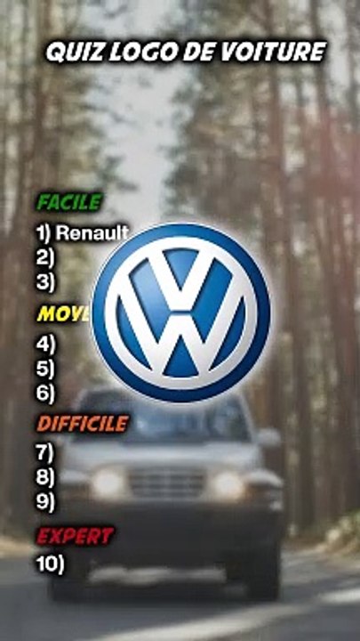 Quiz logos de voitures