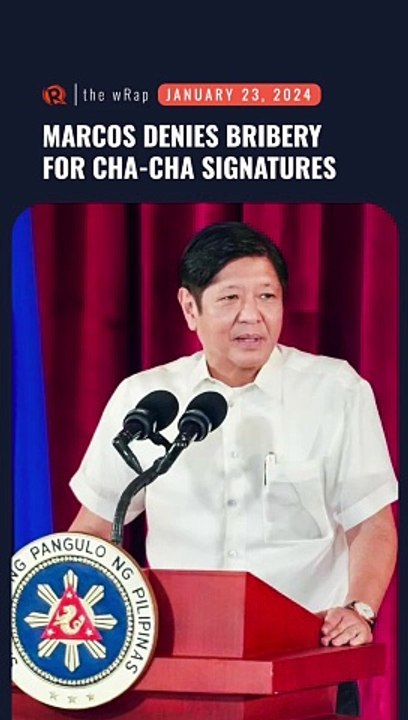 Cash in exchange for Cha-Cha signatures? 'Wala namang ganoon,' says Marcos
