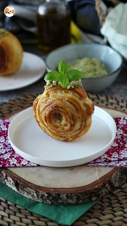 New york roll salgado, sabor pesto, feito com 4 ingredientes