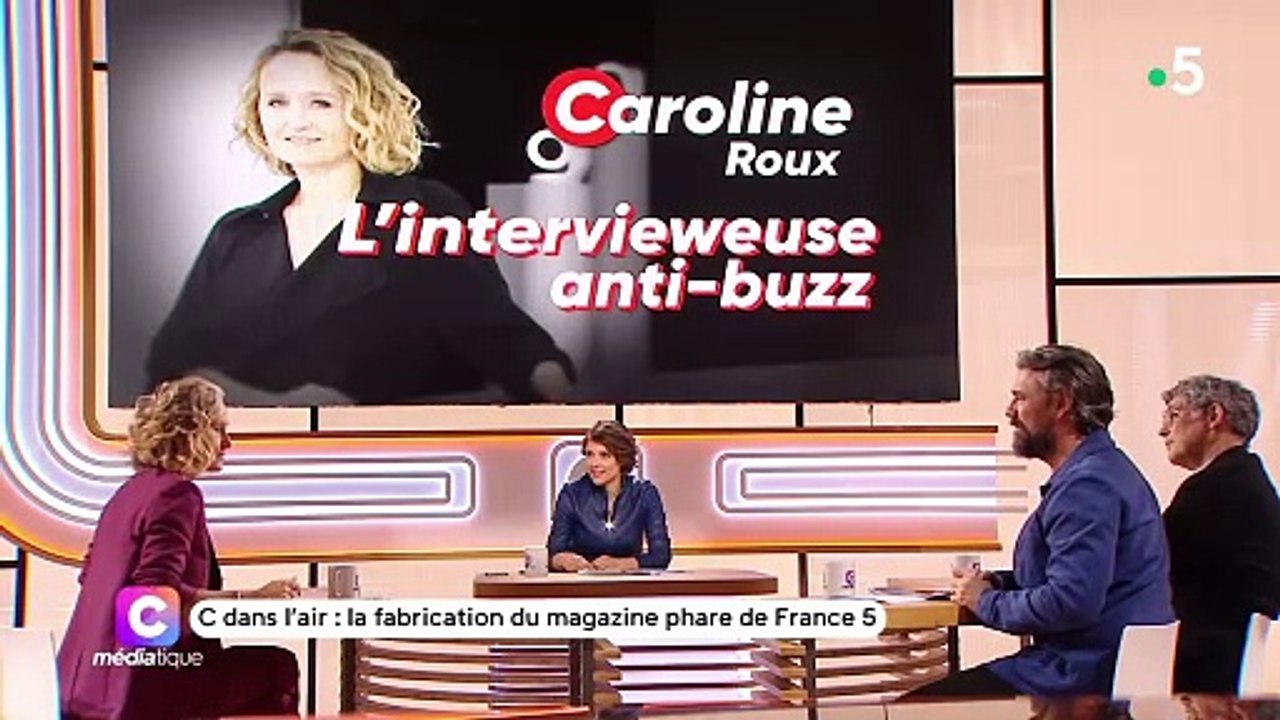 Caroline Roux invitée de l'émission "C médiatique" sur France 5