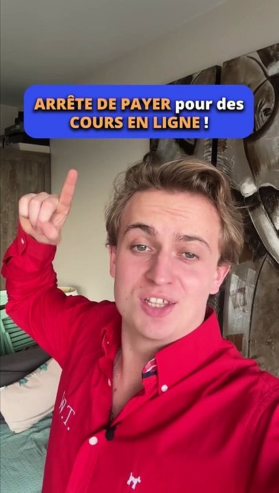 Arrête de payer pour des cours en ligne 