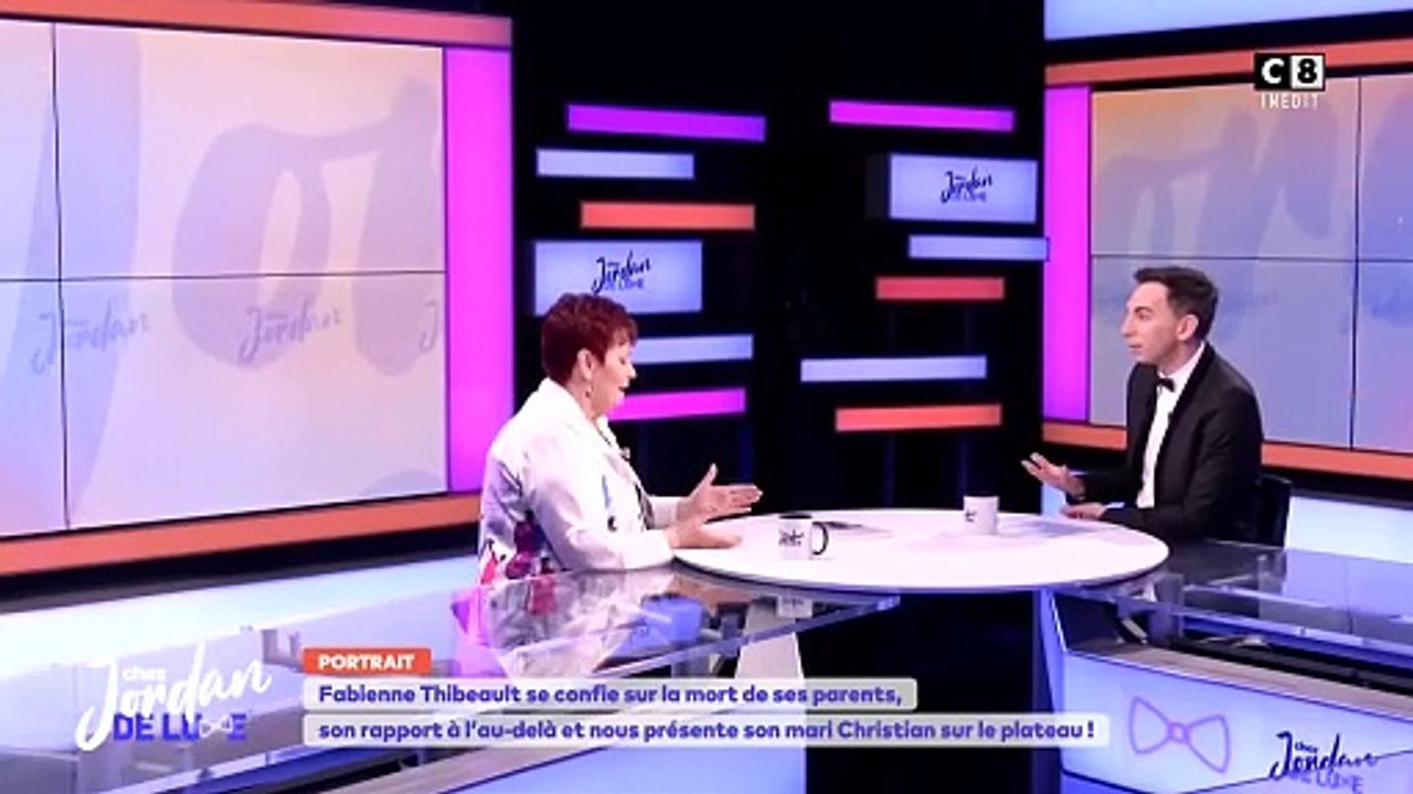 Fabienne Thibeault dans l'émission Chez Jordan de Luxe sur C8.