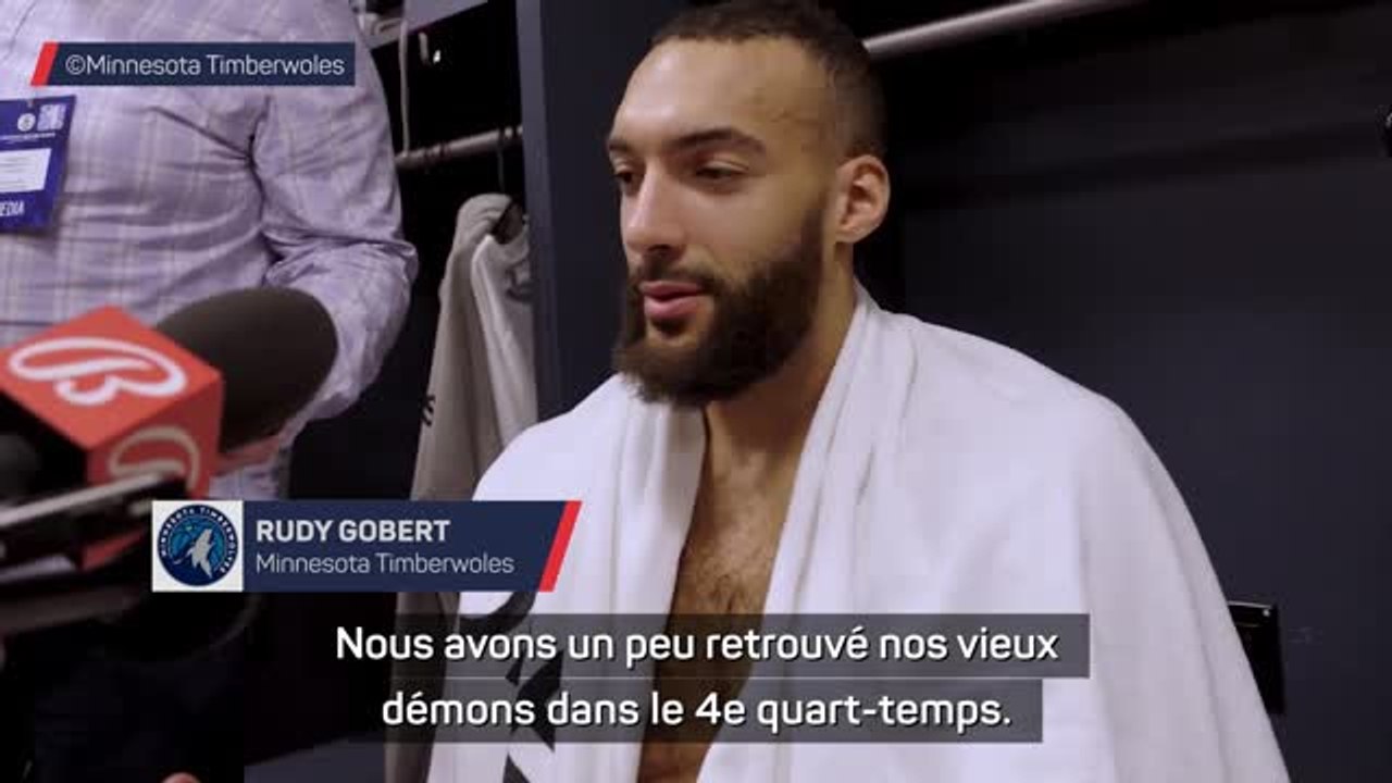 Timberwolves - Gobert heureux de cette "grande victoire" face aux Nets