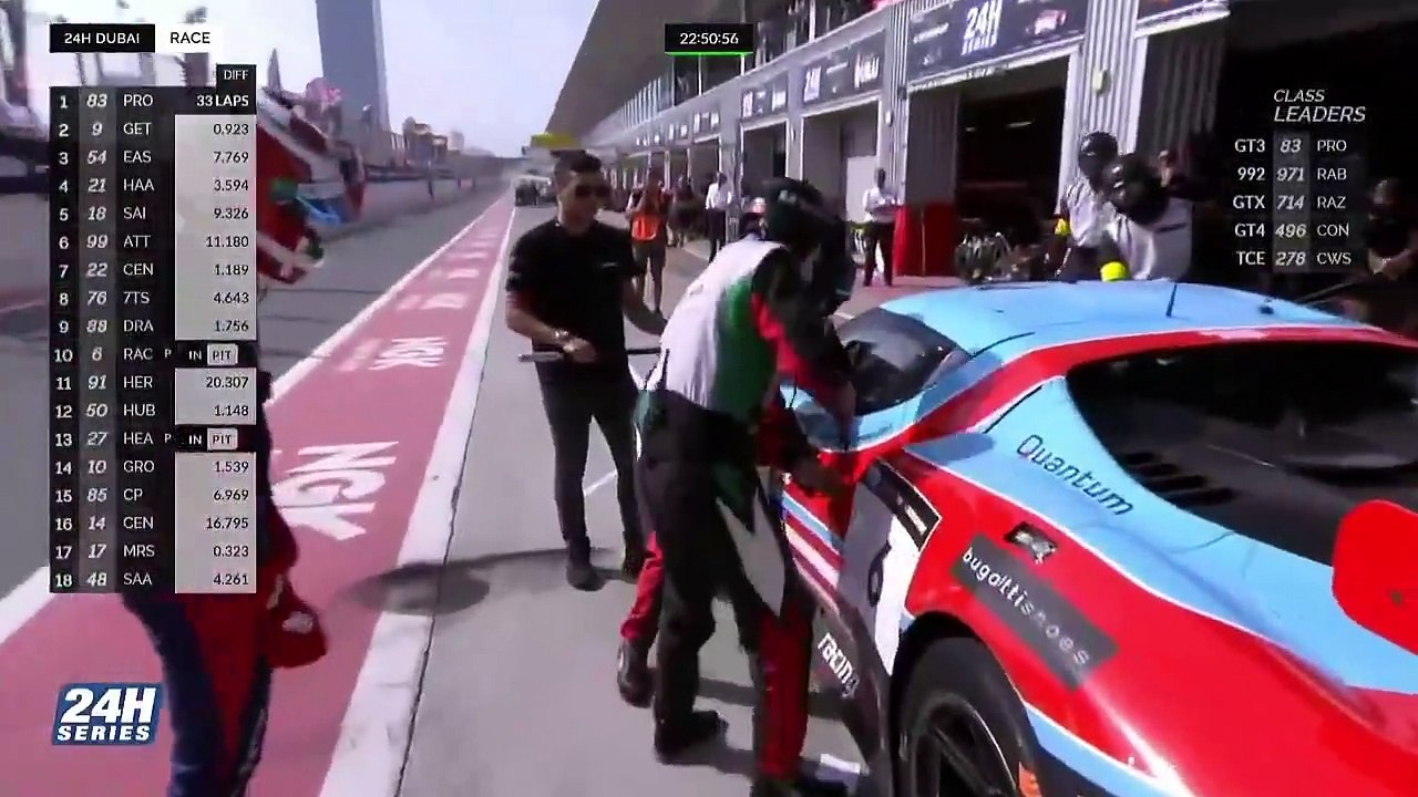 24H Dubaï 2024 Race Ferrari 6 Pit Stop Open Door Problem