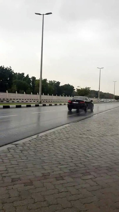 Rains on Sharjah roads