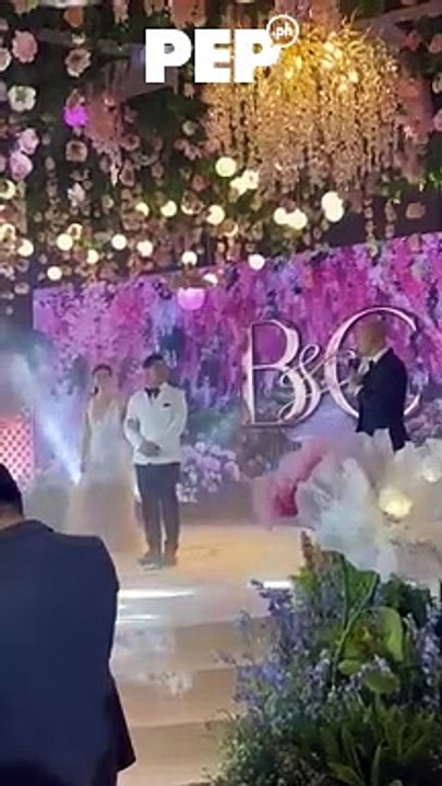 Benjamin Alves & Chelsea Robato at their wedding reception | PEP
