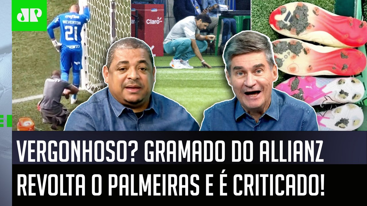 "É INACREDITÁVEL! NÃO PODE JOGAR EM PASTO!" Gramado do Allianz Parque REVOLTA o Palmeiras!