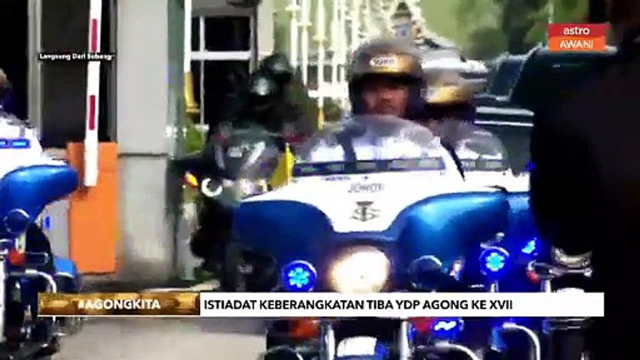#AgongKita: Keberangkatan Sultan Ibrahim ke Istana Negara