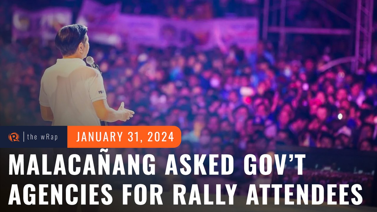 Malacañang asked some gov't agencies to send 1,000 delegates each to 'Bagong Pilipinas' rally