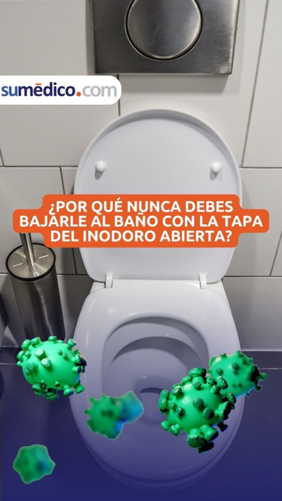 ¿Por qué nunca debes bajarle al baño con la tapa del inodoro abierta?