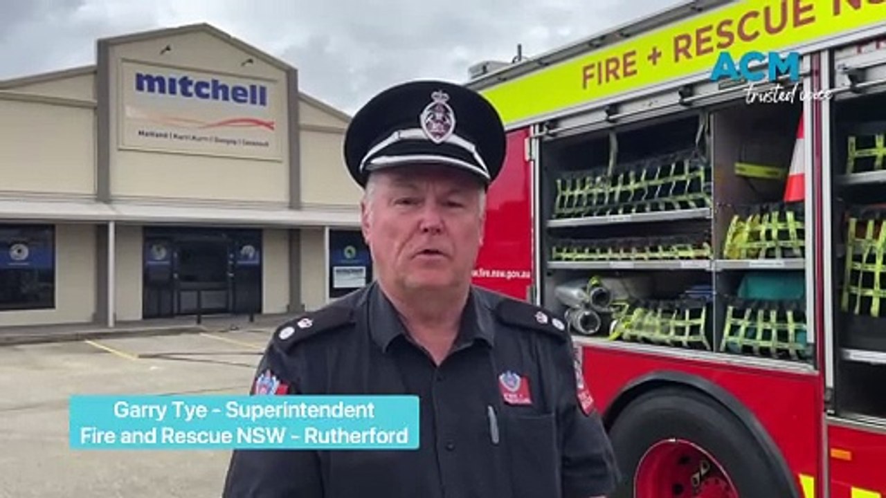 WATCH: Fire and Rescue NSW debrief after Maitland blaze