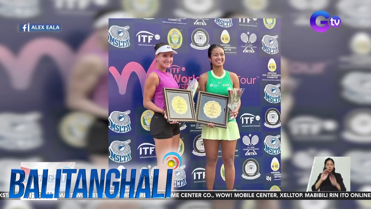 Filipina tennis player Alex Eala, ika-184 na sa ranking ng Women's Tennis Association | BT