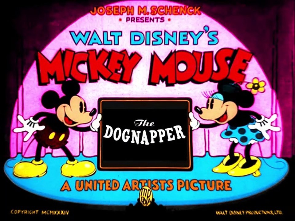 Mickey Mouse & Donald Duck - The Dognapper Colorized 1934