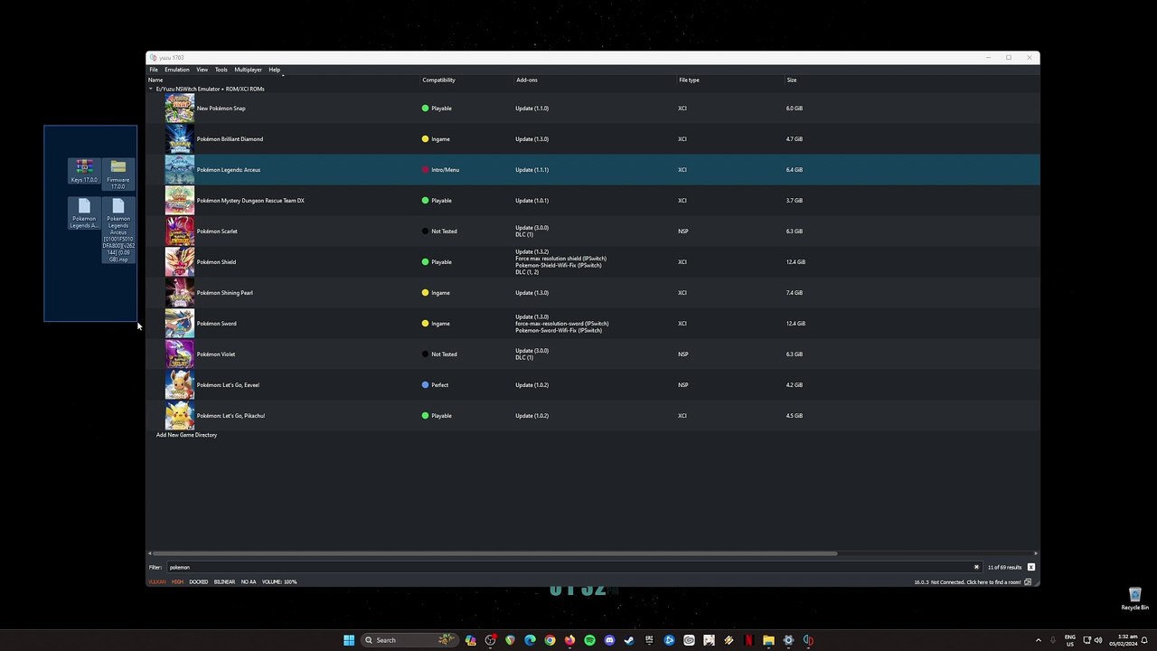 Pokémon Legends Arceus 1.1.1 YUZU Setup & Download Guide on PC