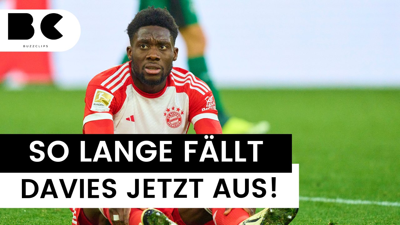 FC Bayern: Ausfallzeit von Alphonso Davies bekannt