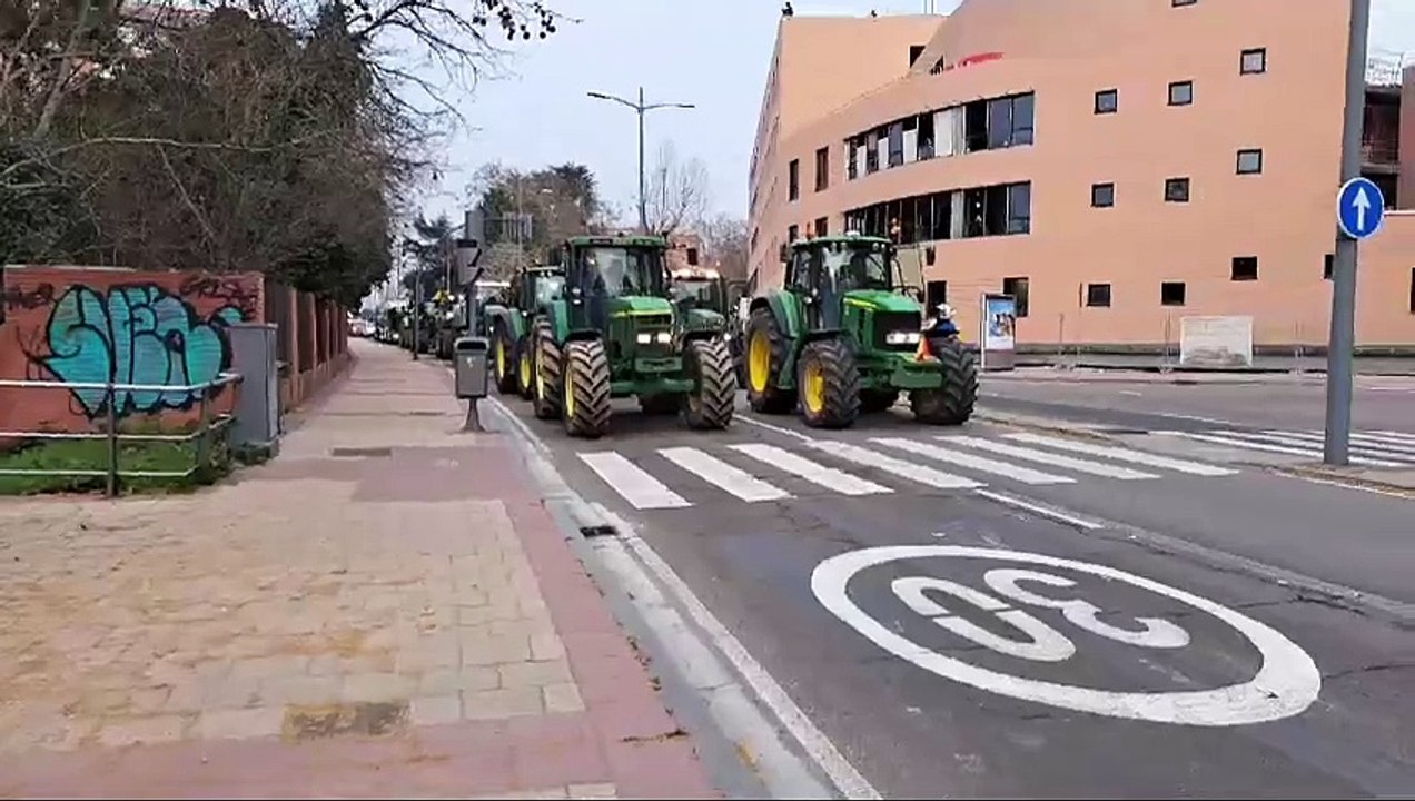Tractorada en Valladolid.