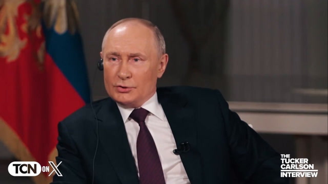 Tucker Carlson accused of 'aggressor-washing' in lengthy interview with Vladimir Putin