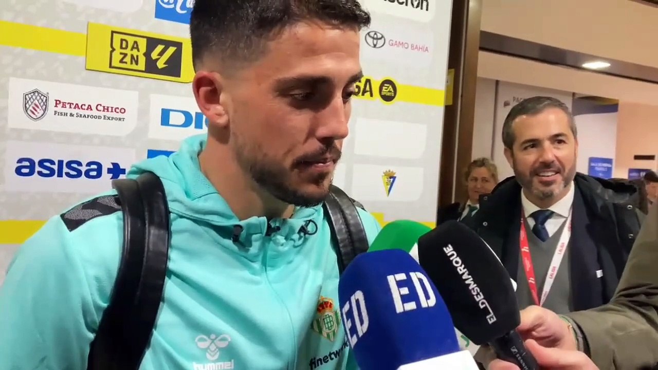 Pablo Fornals analiza la victoria del Betis ante el Cádiz