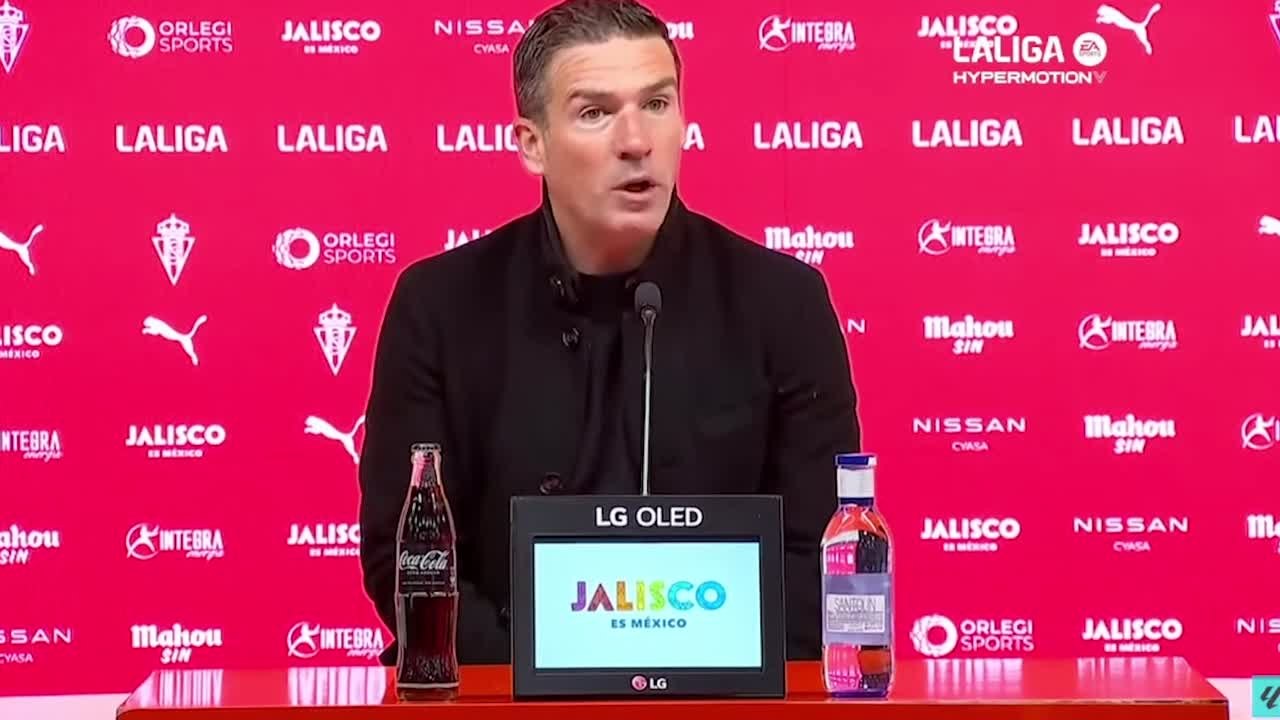 Luis Miguel Carrión, rueda de prensa Real Sporting vs. Real Oviedo