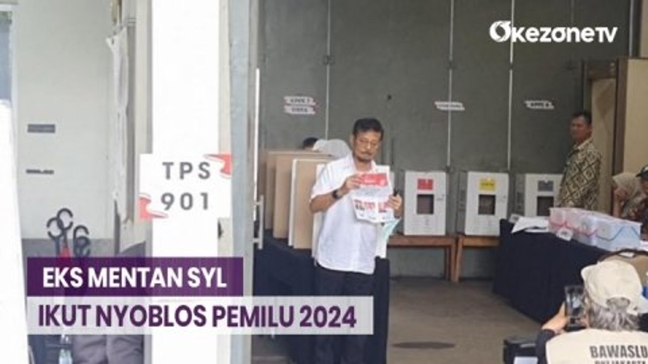 Tunjukkan Surat Suara Pilpres Lebar-Lebar, Eks Mentan SYL Nyoblos di TPS Rutan KPK