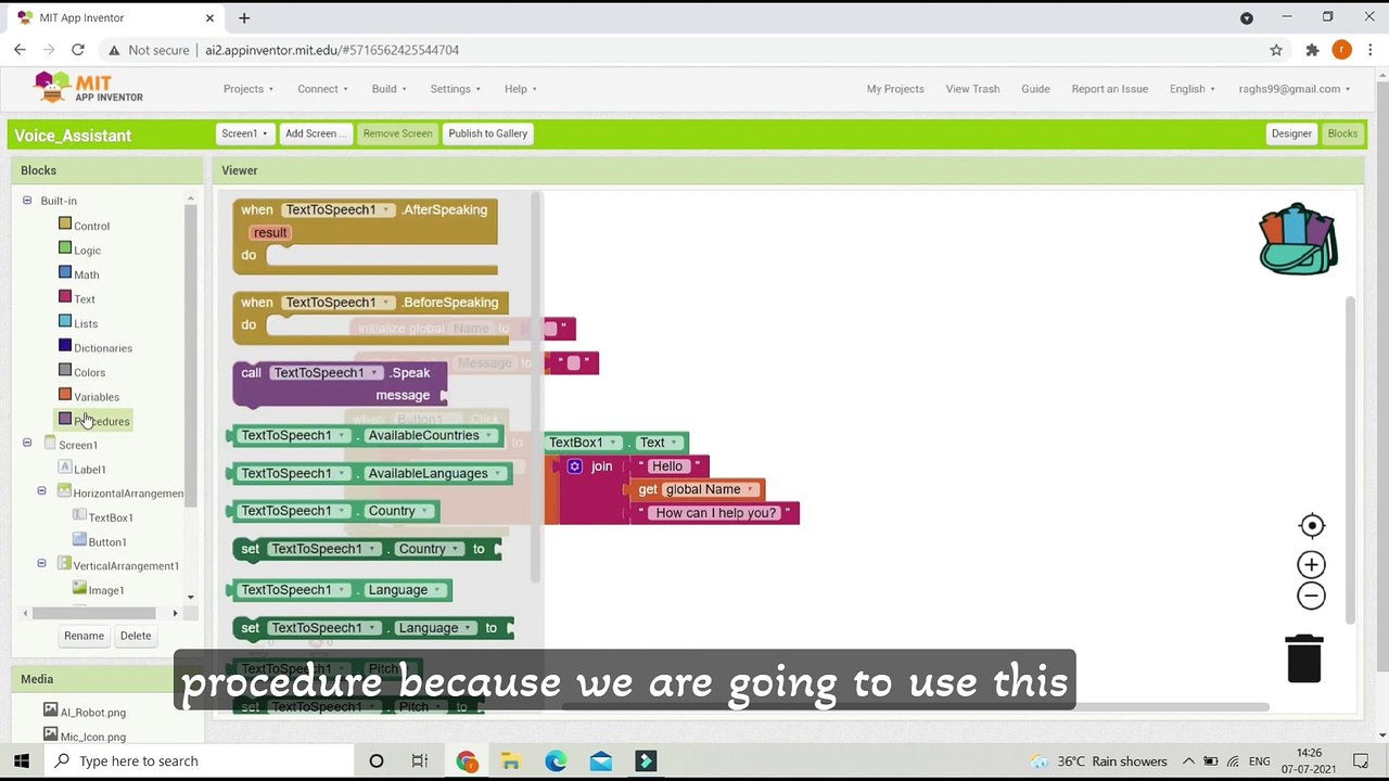 Mit App inventor app development