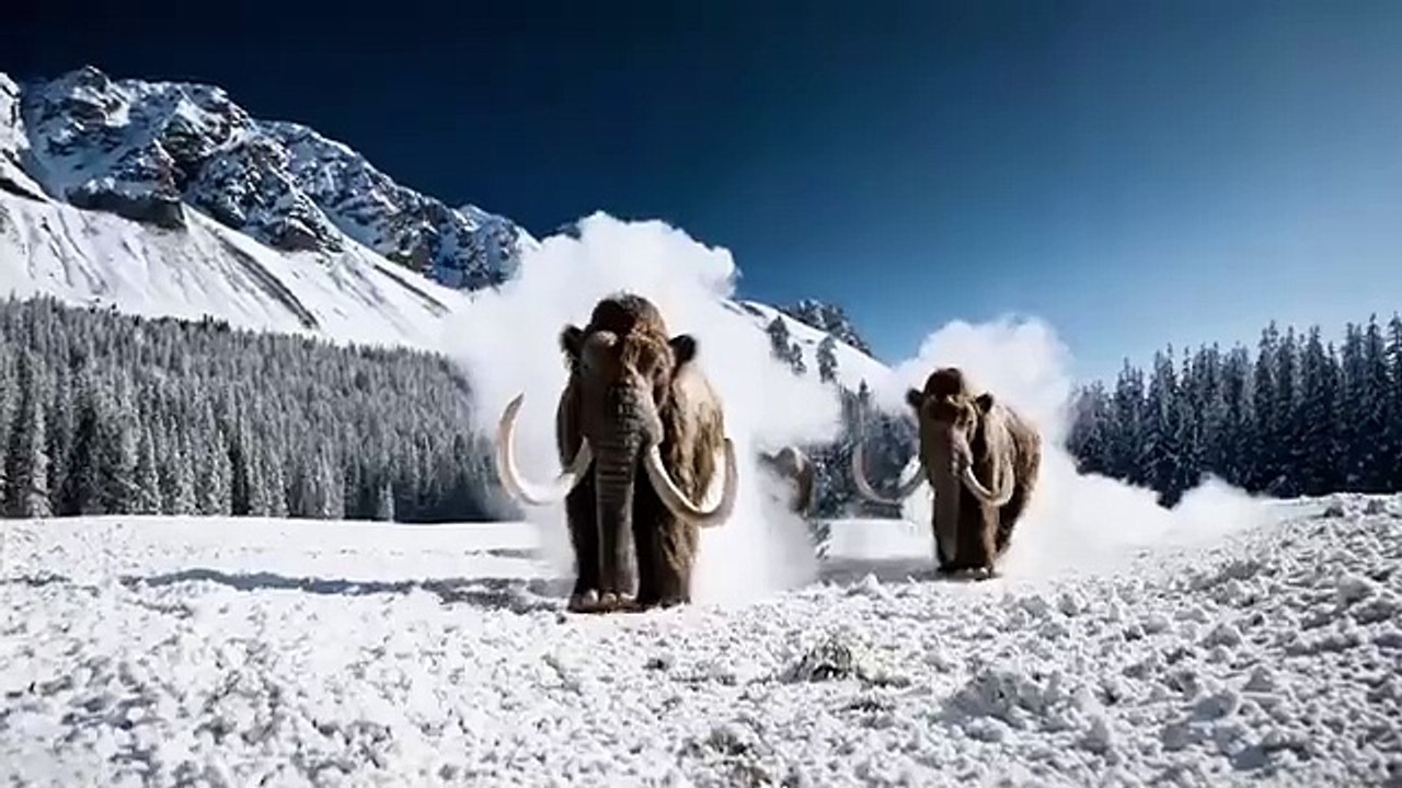 Mamuts creados con IA Sora