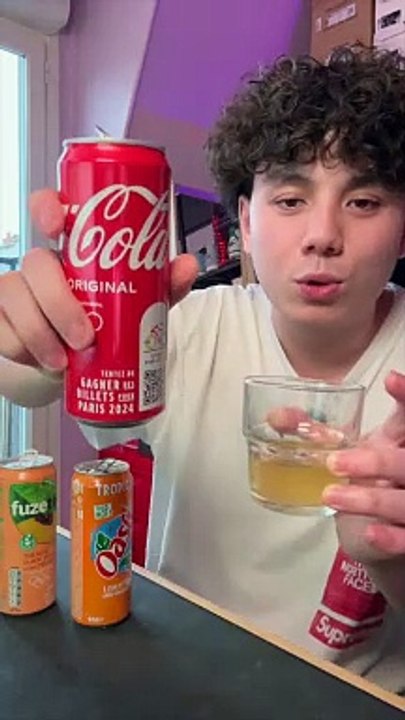 Je teste le mélange Fuze Tea avec Oasis et Coca Cola