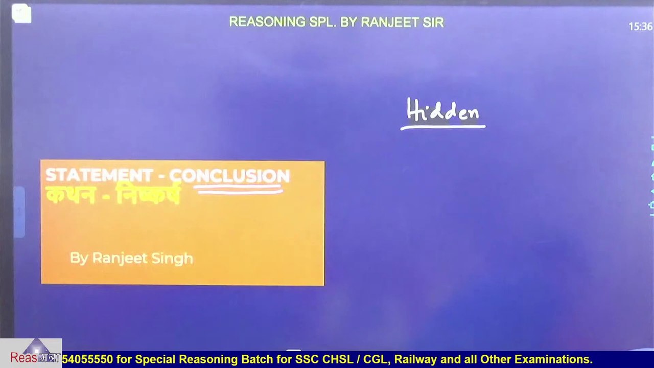 General Intelligence Reasoning (Statement & Conclusion).