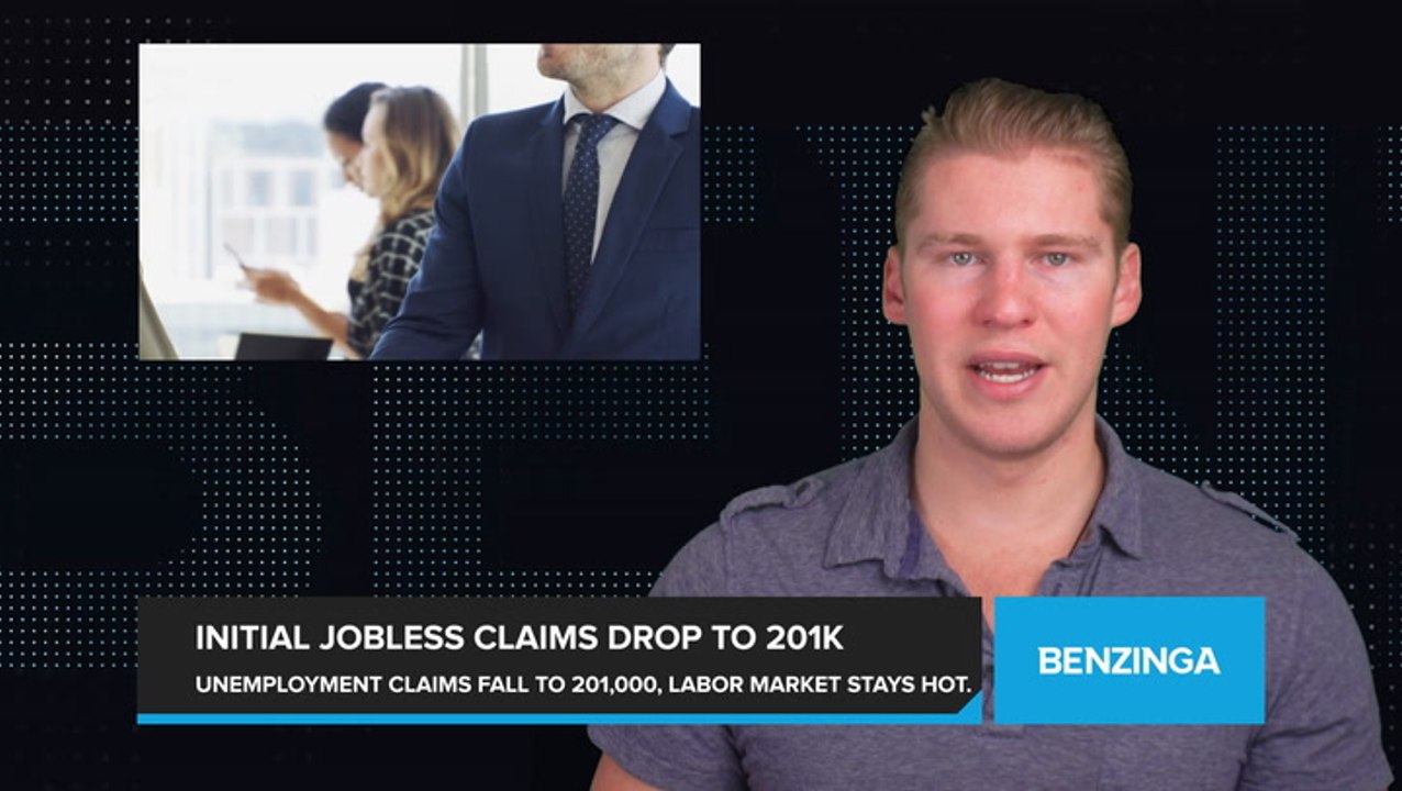 Initial Unemployment Claims Drop to 201,000, As Labor Market Shows No Signs of Cooling Down