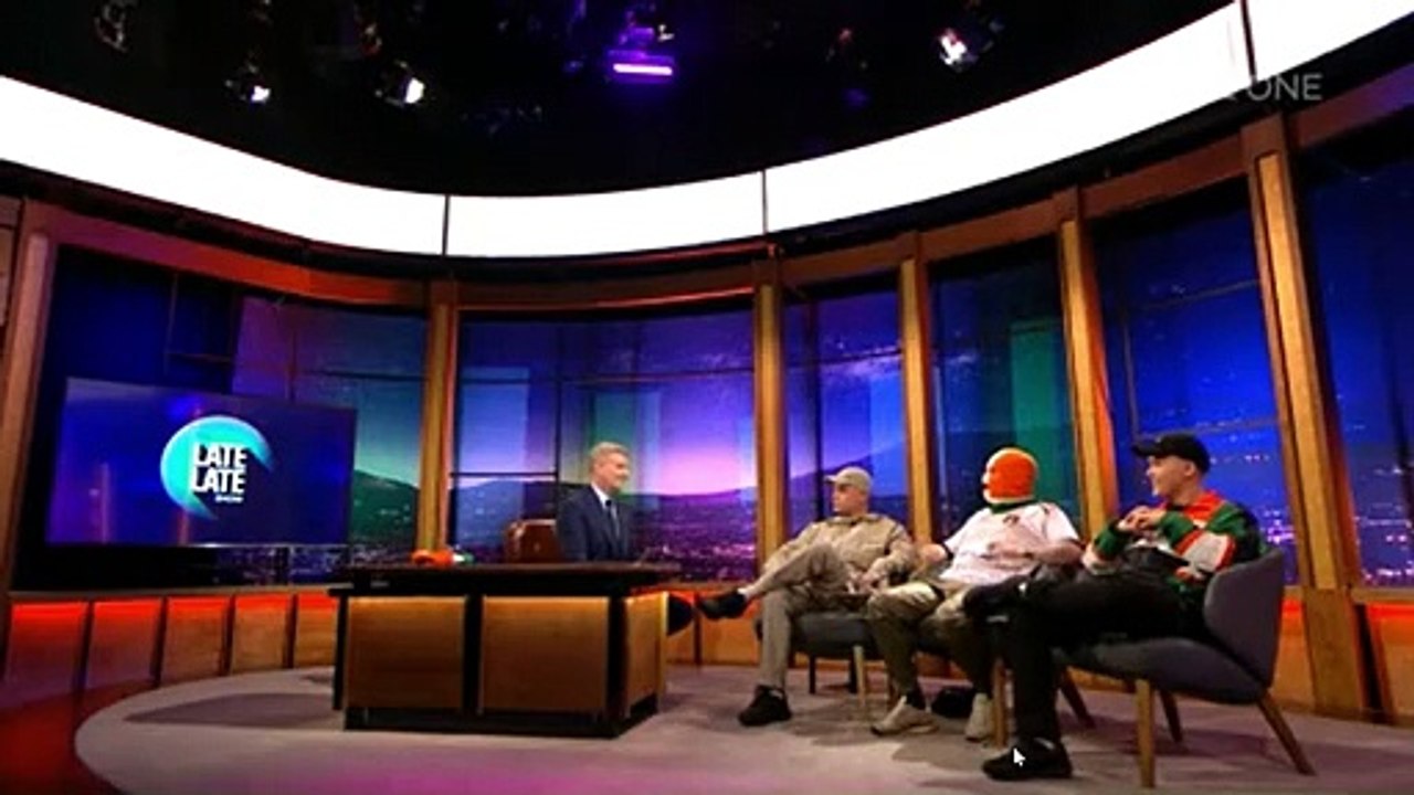 Kneecap on The Late Late Show, RTE, February 2024