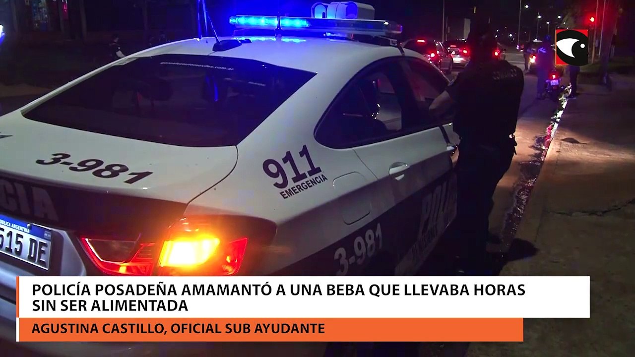 Policía posadeña amamantó a una beba que llevaba horas si ser alimentada