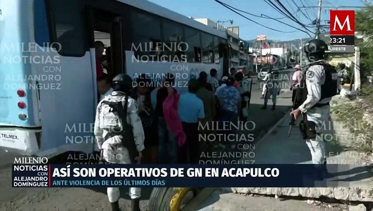 Guardia Nacional refuerza seguridad en transporte público de Acapulco