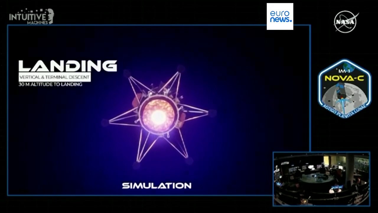 Sideways touchdown cuts short Odysseus lander's moon mission