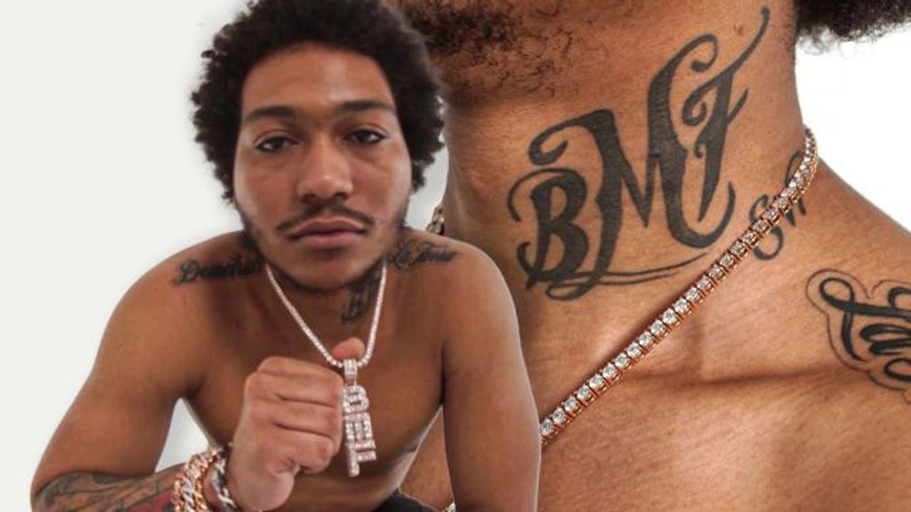 'BMF' Star Lil Meech Shows Off His Tattoos
