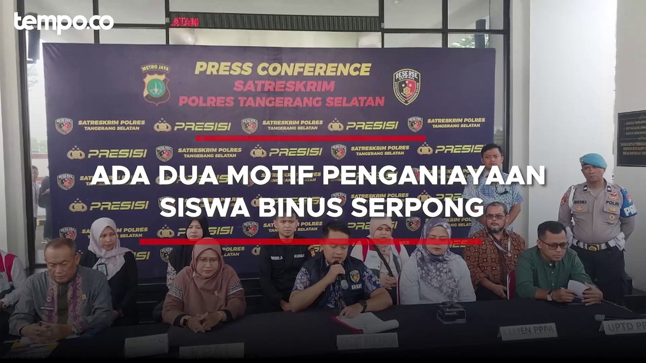 Polisi Ungkap Motif Bullying di Binus School Serpong, Ada 4 Tersangka