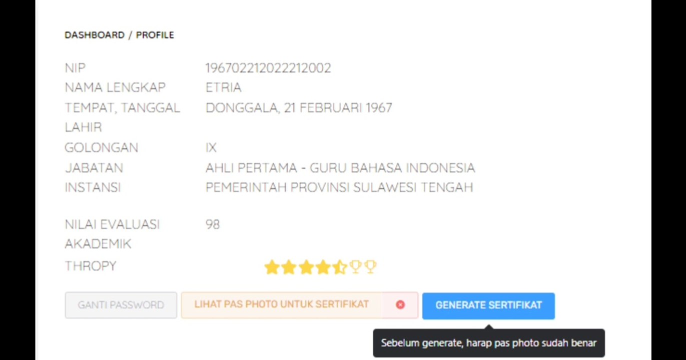 Penjelasan Generate Sertifikat MOOC