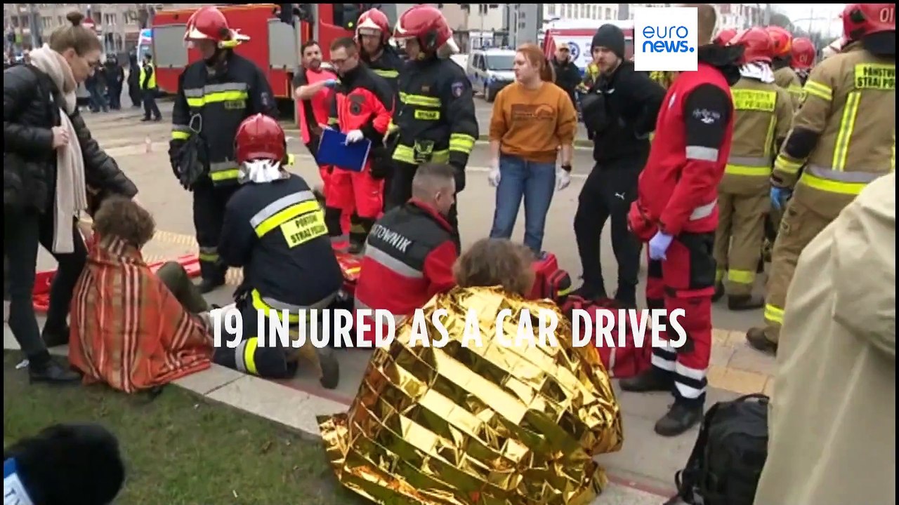 Over a dozen injured in Poland after car drove into crowd