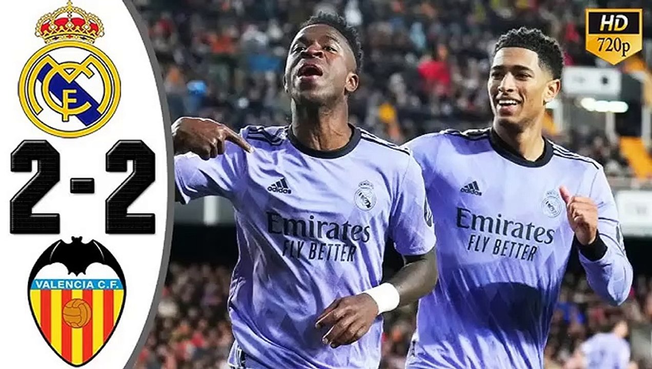 Valencia vs Real Madrid 2-2 Full Match Highlights 2024