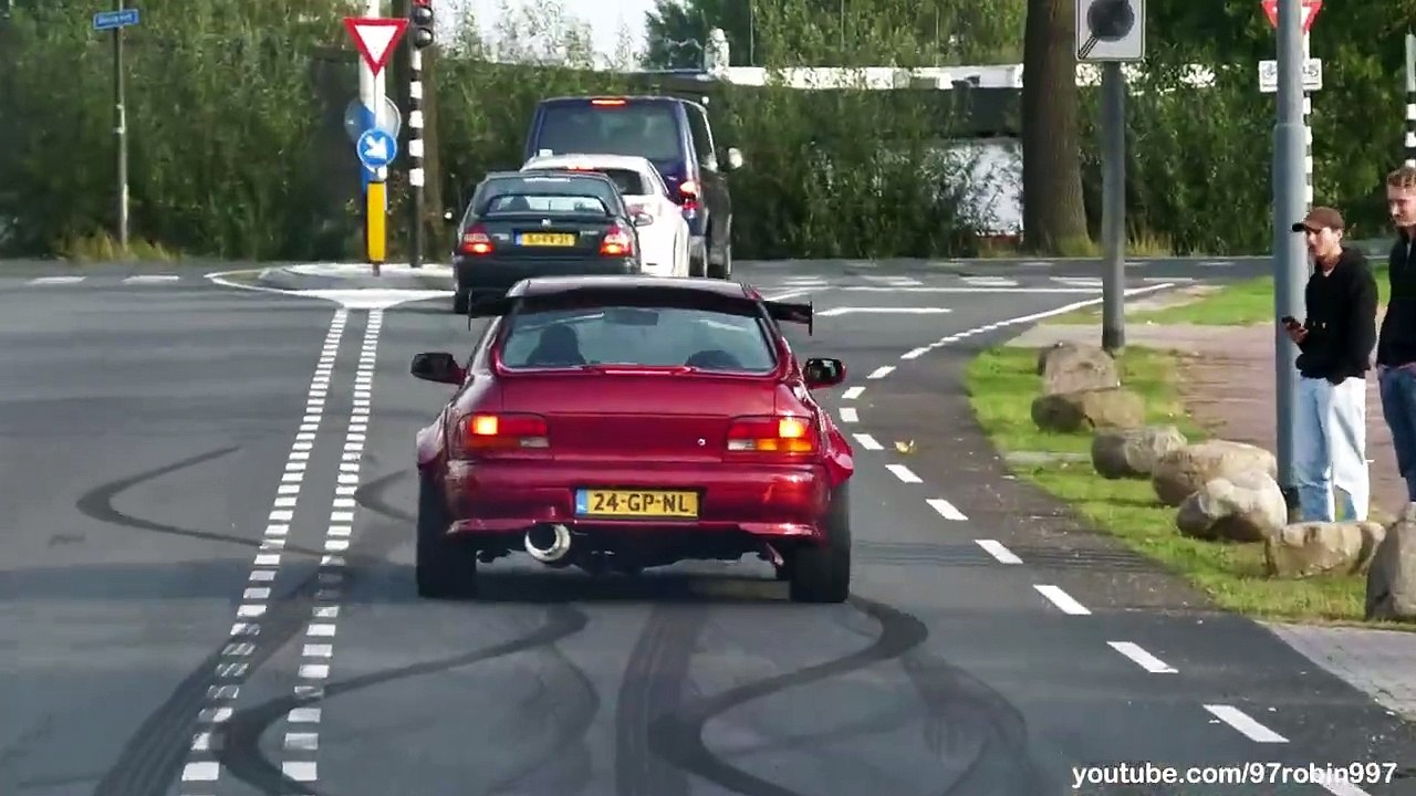 JDM Cars leaving a Carshow