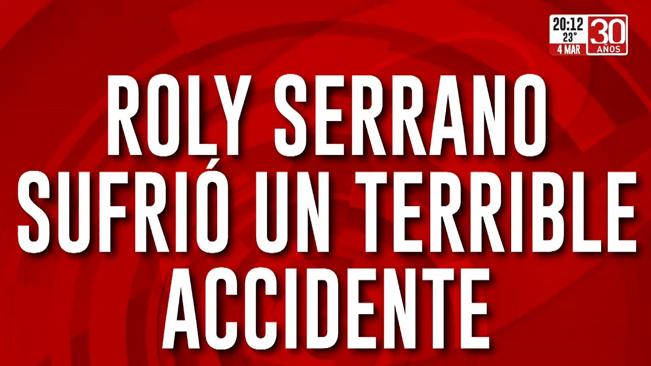 El actor Roly Serrano sufrió un terrible accidente