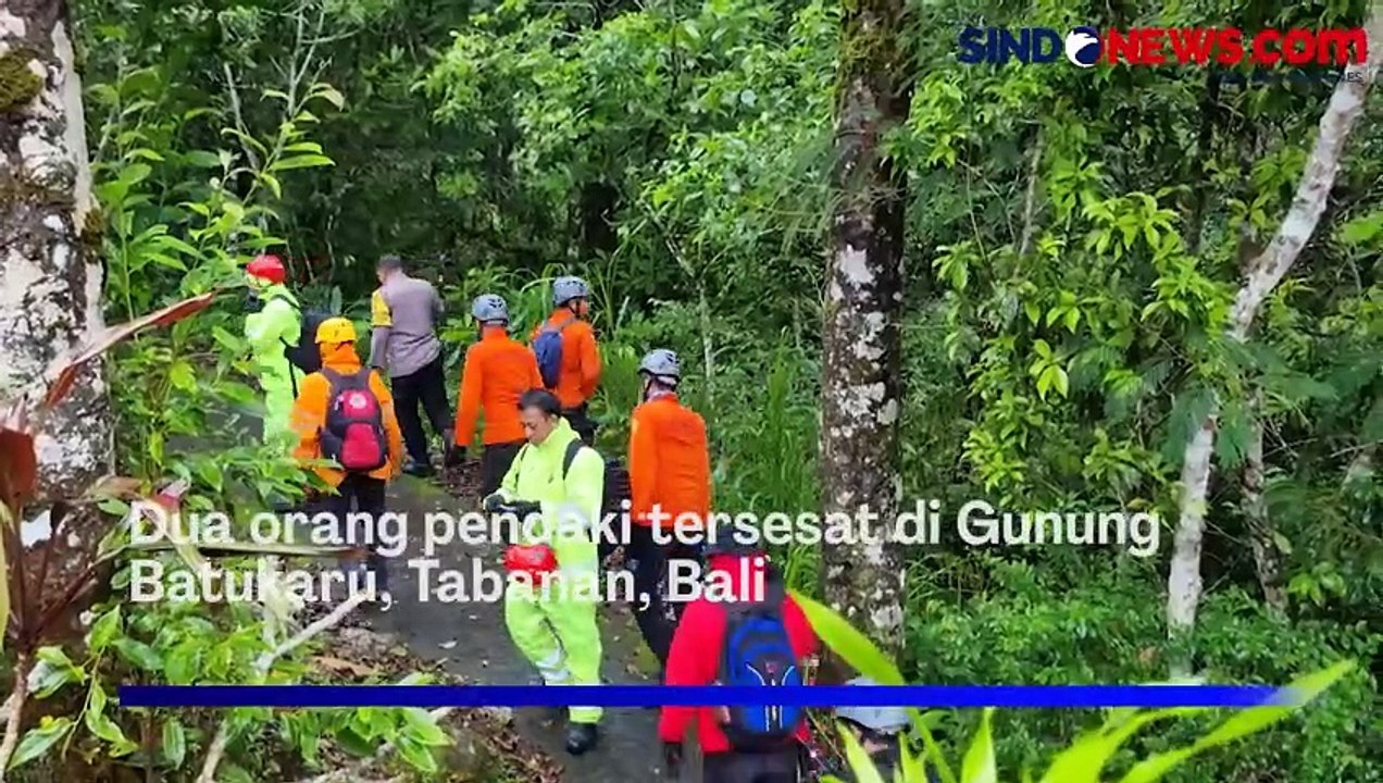 Dua Pendaki yang Tersesat di Gunung Batukaru Tabanan Bali Ditemukan