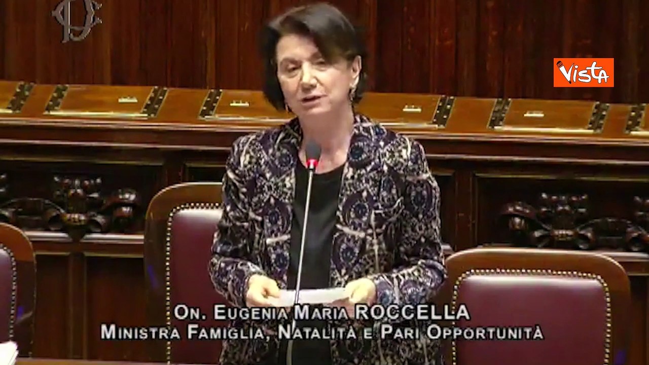 Otto marzo, Roccella alla Camera: Con Giorgia Meloni rotto un soffitto di cristallo