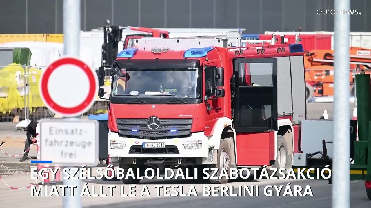 Szélsőbaloldali szabotázsakció miatt állt le a Tesla berlini gyára