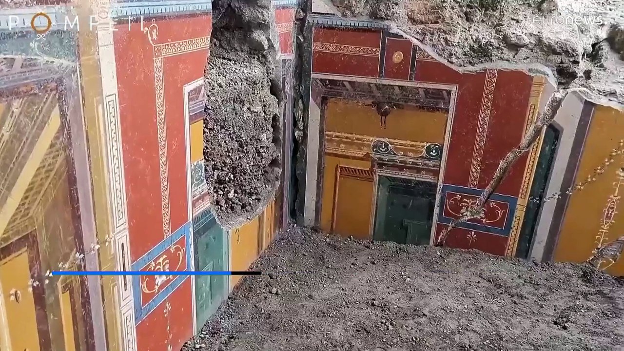 Szenzációs freskó Pompeii ásatásain
