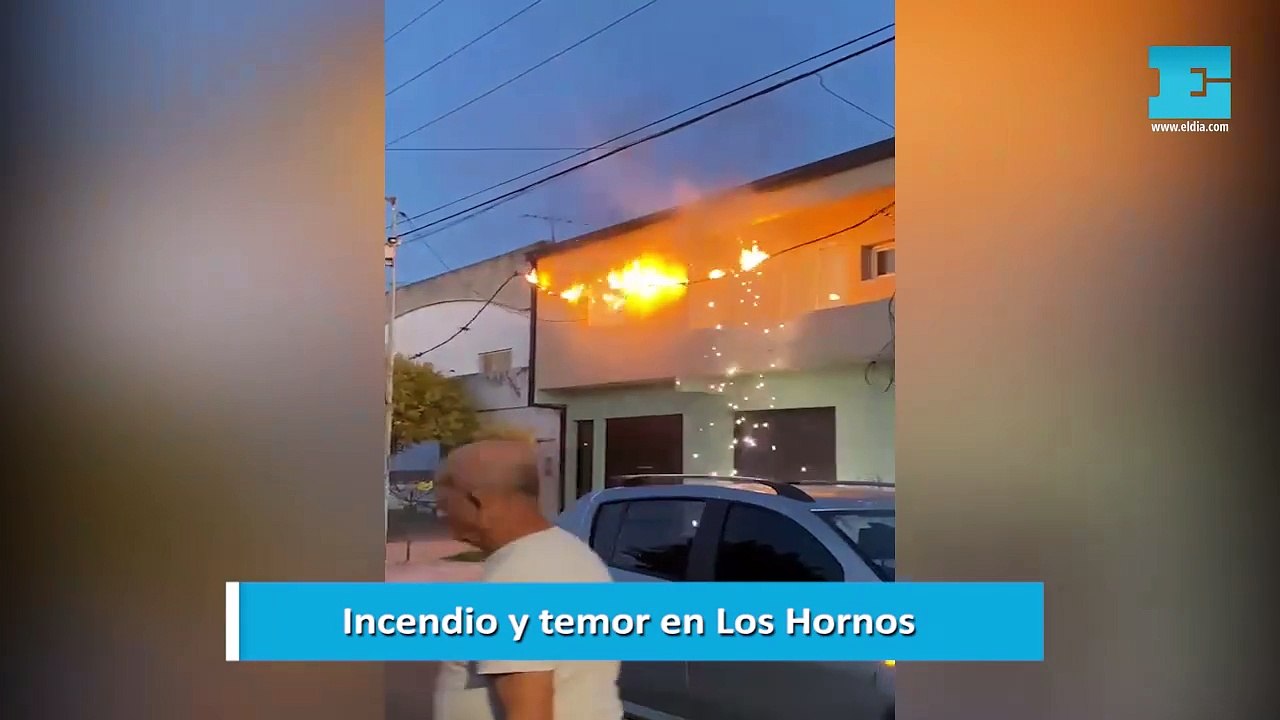 Incendio y temor en Los Hornos